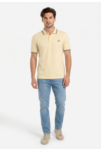 Polos fred perry mm3600 95a ecru/stockprtblu