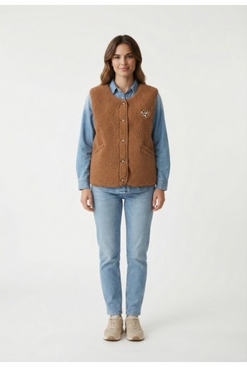 Gilets cardigans only baby life teddy toasted coconut leo heart batch