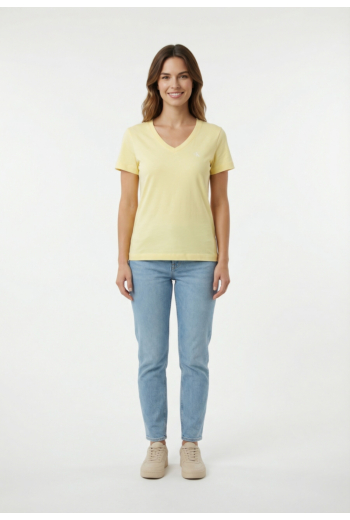 Tee shirt calvin klein jeans archive jersey vnk t 4my french vanilla