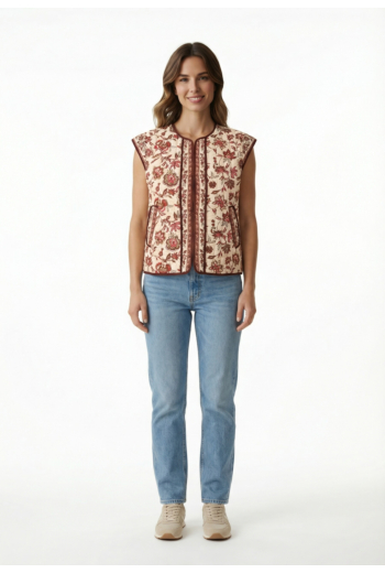 Gilets sans manche grace & mila viola fleur