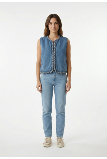 Gilets sans manche grace & mila verona light_blue