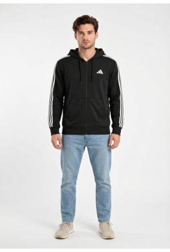 Blousons et vestes adidas sportswear m 3s ft fz hd noir/blanc
