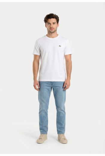 Tee shirt lacoste th0003 49t blanc/blossom