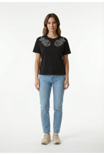 Tee shirt morgan 252-dmax noir