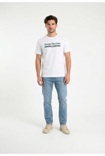 Tee shirt sergio tacchini marchio co 1047-wht/med
