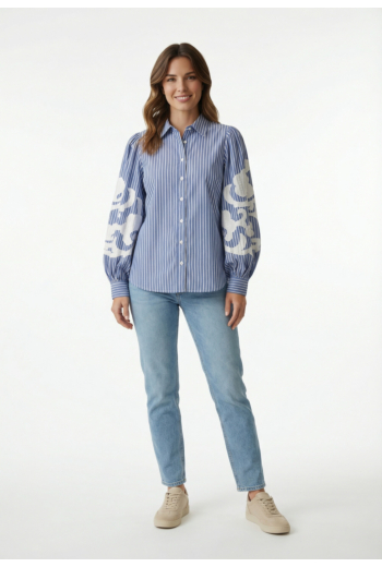 Chemisier bsb 055-216014 blue