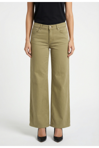 Pantalons only madison oil green