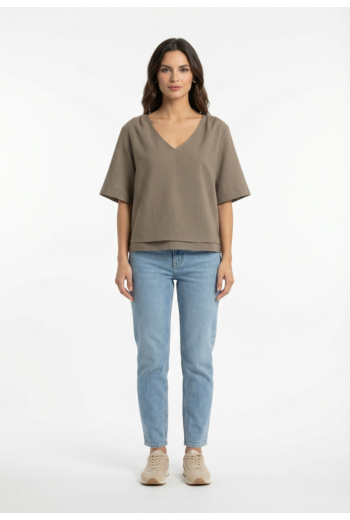 Tee shirt grace & mila violon kaki