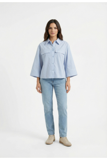 Chemisier grace & mila voice ciel