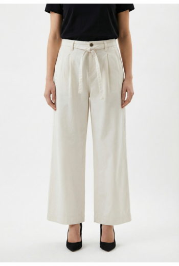 Pantalons grace & mila pompon white