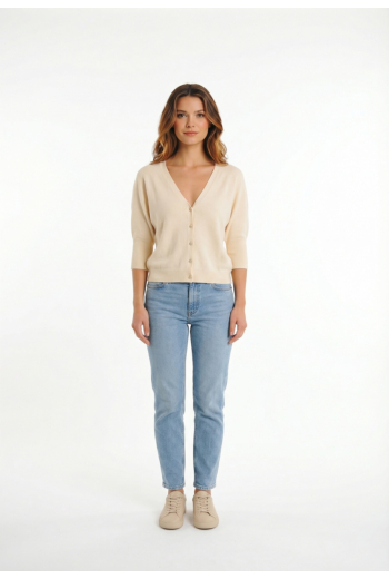 Gilets cardigans morgan 251-mbatsi ivoire