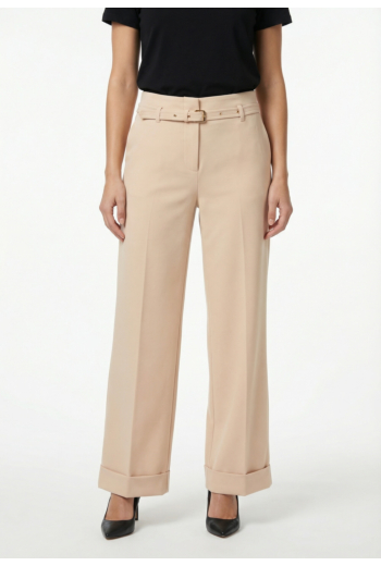 Pantalons guess jeans structured crepe g1fv wooden flower