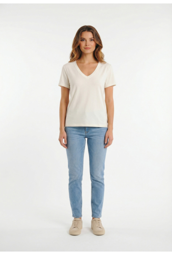 Tee shirt Le Temps Des Cerises vaia 1107  vanilla