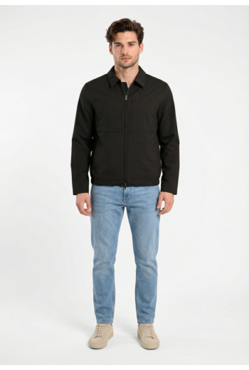 Blousons et vestes calvin klein jeans seersucker ub1 black