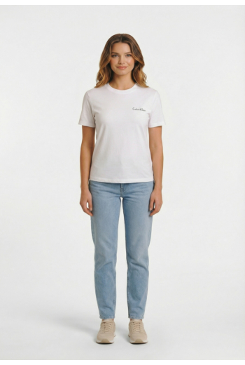 Tee shirt calvin klein jeans classic graphic t yaa brilliant white