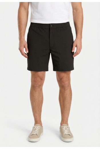 Shorts bermudas calvin klein jeans straight seersucker ub1 black