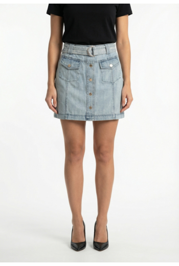 Jupe morgan 251-jolam denim bleach