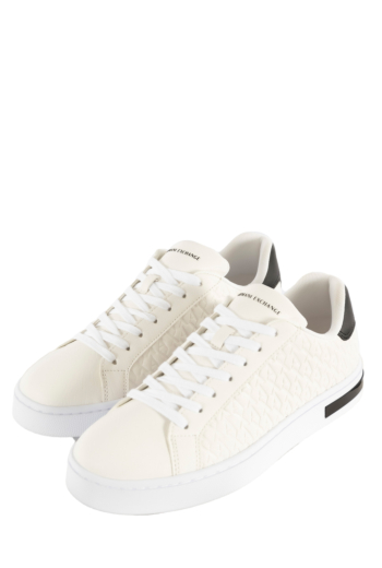 Baskets basses armani exchange xm000140 optical white/black