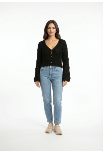 Gilets cardigans only colette black gold button