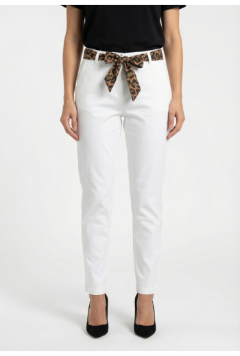 Pantalons Le Temps Des Cerises kristin 1001  white