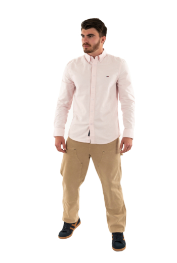 Chemise tommy jeans slim stripe oxfo tpf pink sugar stripe
